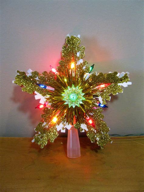 antique tree topper star